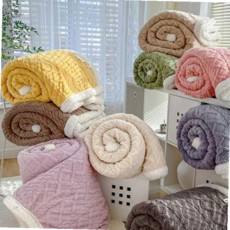 꽈배기음각양털담요 담요 블랭킷 이불 캠핑 차박 59000EA 1EA, 베이지