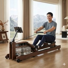 접이식 소형 수저항 삼단 로잉머신 가정용 공간활용 워터머신, 없음, 기본 모델명/품번