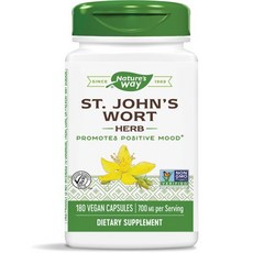 Nature's Way 然萃維 聖約翰草素食膠囊, 180顆, 1罐