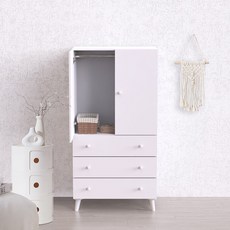 파로마 이프 토이 800 미니 도어형 옷장 FCH1003, 화이트 FCH1003