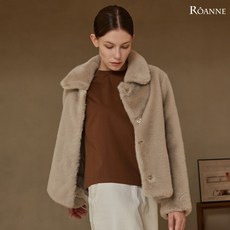 유로모피 최초가 149 000원스탠카라 페이크 퍼 하프 자켓 577543