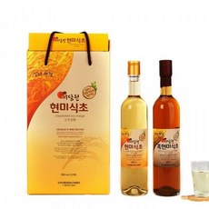 식초세트 (흑현미500ml 현미500ml) _미담원 [1월 8일 발송], 500ml, 1개