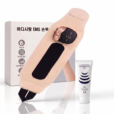 바디사랑 저주파 ems 손목 마사지기 온열 보호대, 베이지L(굵은 손목 둘레 17cm 이상 추천), 손목마사지기 SET (디바이스+보호대+마사지겔)