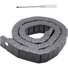 15mm x 20mm 1미터 양쪽 개방 플라스틱 타우라인 CNC 기계 공구 케이블 캐리어 드래그 체인 네스티드 블랙 반폐쇄형 내부 가능 A, 15mm x 30mm A, Semi Enclosed Type, 1개