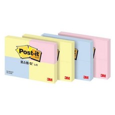 3M 포스트-잇 653-4(51x38mm/노랑)