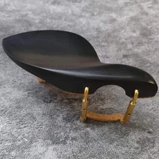 쿠쿠스토어 1/4~4/4 바이올린 턱받침 (금속 클램프 나사 브래킷 코르크 포함) 1/2 흑단 대추나무 장착 하드, 10 Ebony wood  1