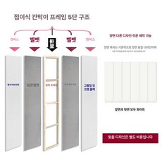 조립식 파티션 가림막 회의용 칸막이 데스크 이동식 식당, 7패널 높이 180x길이 280cm