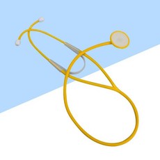 플라스틱 청진기 레드 경량 휴대용 의료 키트 무대 공연 파티 소품 플레이, 1개, 기본