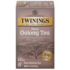 Twinings 디카페인 차이 개별 포장 백 100개(1팩) 달콤하고 맛있는 향신료 뜨겁거나 차갑게 즐기기 티백 100개 184759, 20개(1팩), 퓨어 우롱