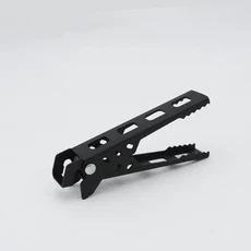 야외 캠핑 Anti-Scald 냄비 팬 그릇 그리퍼 하이킹 요리 피크닉 바베큐 조리기구 Anti-hot Handle Holder 클립 클램프, 검은색