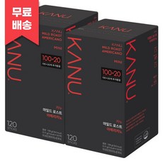 카누 미니 마일드 로스트 아메리카노 커피 240T (120T x 2개), 2개, 900mg, 240개입