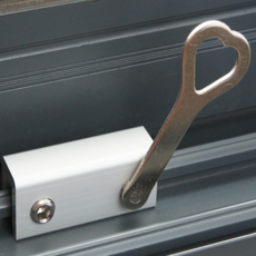 샤시고정장치 창문락 도어락 창문방범장치 1구형+하트렌치, 1개