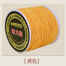 비탄성 염주끈 밴딩 불교용품 염주 염주줄 염주만들기, N. 노란색 1.0mm약 20m 코어스펀 탄성사