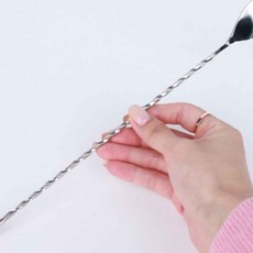 바스푼 고급형 스텐 머들러 스틱 30cm 칵테일머들러 하이볼머들러