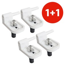 양변기부속 1+1 (상부체결 고리세트) 연결볼트 시트 비데연결, 본상품, 화이트계열