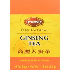 다이너스티 인삼차 16 티백 Dynasty Ginseng Tea 16 Tea Bags, 1개