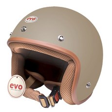 EVO復古摩托車安全帽，輕巧透氣，多色可選，經典造型展現個人風格, 消可可焦糖