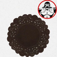 액티비안 킹콩 포장부자재 브라운 도일리페이퍼 5.5" 14cm 포장용, 갈색 도일리페이퍼 5.5"(14cm)