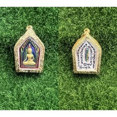 龍婆樂 坤平將軍佛牌 金色佛像吊墜 泰國佛教聖物, C, 1個