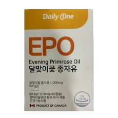 데일리원 달맞이꽃 종자유 감마리놀렌산 60정 1박스 1개월, 1개