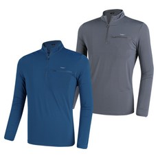 [BFL] (1+1) 남성 냉감 집업 티셔츠_빙하기 쿨 빅사이즈 등산 아웃도어 집업티