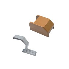 완성 PVC 핸드레일 안전손잡이 계단손잡이 부속품, 브라켓+커버, 1개