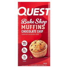 퀘스트 뉴트리션 Bake Shop 머핀 초콜릿 칩 머핀 8개 개당 57g(2.01oz) QST-01334