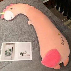 귀여운 다리 사이에 끼고 자는 긴 푹신한 베개 옆으로 자는 사람에게 적합합니다., 100cm, 유니콘