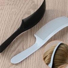 셀프 커트빗 곡선 이발용 커팅 셀프 헤어 보조 도구 가위, 블랙