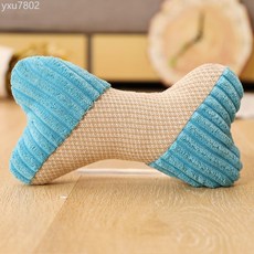 寵物玩具可愛犬貓按壓發聲磨牙解悶狗狗卡通打狗棒貓咪仿真新款, 1個, 骨頭藍色