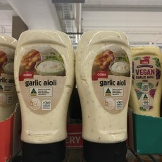 호주 콜스 갈릭 아이올리 소스 Coles Garlic Aioli, 350g, 2개
