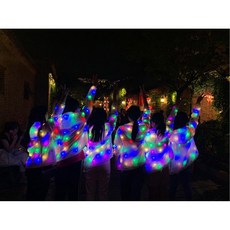 후드티 후드집업 클럽 파티 발광 바지 의상 옷 S LED 상의