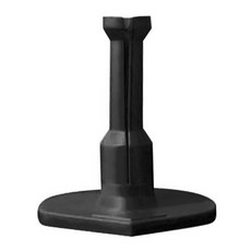 골프 러버 티 드라이빙 레인지 골프 티 홀더 골프 오프닝 모양 러버 티, 검은, 흑색의, 1개