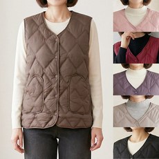 [엄마옷 로즈맘] 유영단추누빔패딩조끼