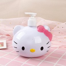 키티 마이멜로디 샴푸 1000ml 공병 디스펜서 세제, 1개, A. 핑크 고양이 머리 - 로션 압축 병