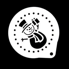 아트박스/와인앤쿡 카페테리아 데코 도안 스텐 스텐실(눈사람) 1개, 상세페이지 참조
