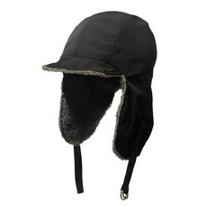 공용 방한 귀덮개 퍼 안감 모자 트루퍼햇 스트랩형, 윈터에어가드항공모자-베이지