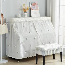 덮개 커버 모던 풀커버 거실 의자 피아노커버덮개, 확대형 153-156cm + 싱글, 1개, 민들레