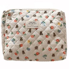 팩맨 귀여운 누빔 기저귀 파우치, 곰돌이