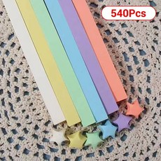 540매 종이접기 종이 접는 스트립 DIY 행운의 양면 만들기 다채로운 데코 핸드 아트, 06 Style-7-540sheets, 06 Style-7-540sheets