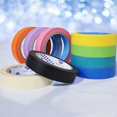 종이마스킹테이프 바다색 12mm (40M) 페인트작업 화지마스킹 도장 컬러, 1개