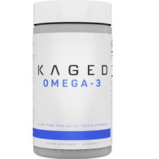 KAGED MUSCLE Omega-3 Ultra Pure魚油軟膠囊, 1個, 60入