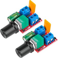 2개 PWM DC 모터 속도 조절기 6V90V 15A 컨트롤러 조절 모듈 보드 16KHZ 제어 스위치 PLC 지원, 5-35V 5A