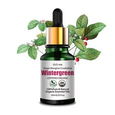 도트리 100% 유기농 윈터그린 비건 아로마 에센셜 오일 원액, 단품, 1개, 10ml