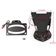 BMW R NINE T 2013-2017 專用改裝後牌架（附LED燈）-極限超快感, 1個