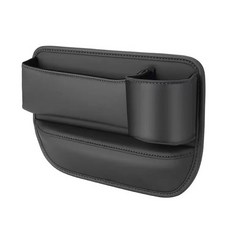 普特汽車精品 汽車椅縫杯架收納盒 車縫置物盒 縫隙收納盒 車用收納 夾縫收納盒, 1個, 副駕