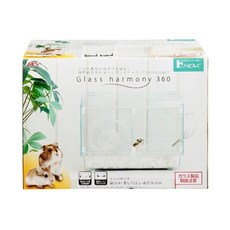 GEX Glass Harmony 360 寵物籠, 透明, 1個