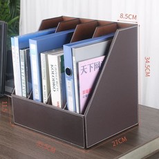 책상밑서랍 데스크정리 트레이 수납함 서랍장 책상위, 1개, F. 브라운4열 파일 홀더