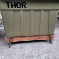 THOR 토르받침대 캠핑카고테이블 53 75리터혼용 발판, 에코보드멀바우토르받침대120, 1개