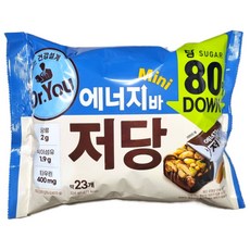 오리온 닥터유 에너지바 미니 저당 324g 약23개입 2개, 14.09g
